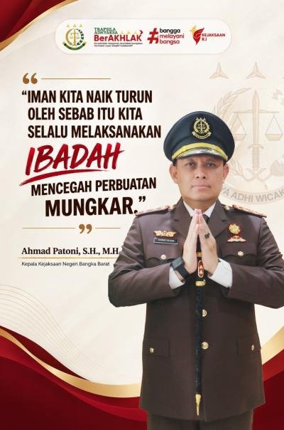 IMAN KITA NAIK TURUN OLEH SEBAB ITU KITA SELALU MELAKSANAKAN  IBADAH MENCEGAH PERBUATAN MUNGKAR