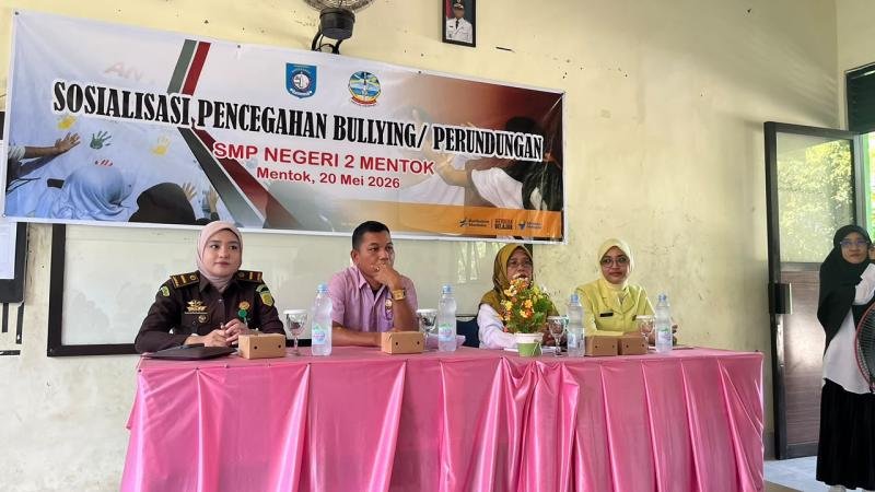 Sosialisasi Pendidikan Anti Bullying SMP 2 Mentok